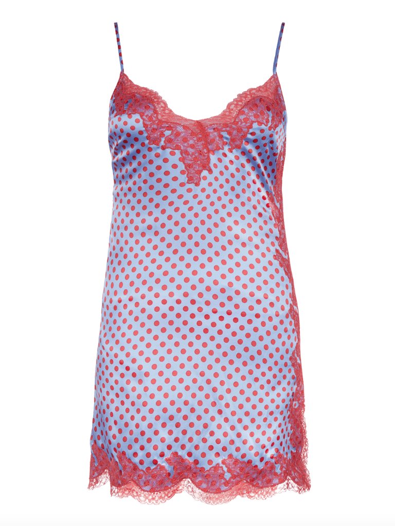 Agent Provocateur Lucie Polkadot Slip Dress